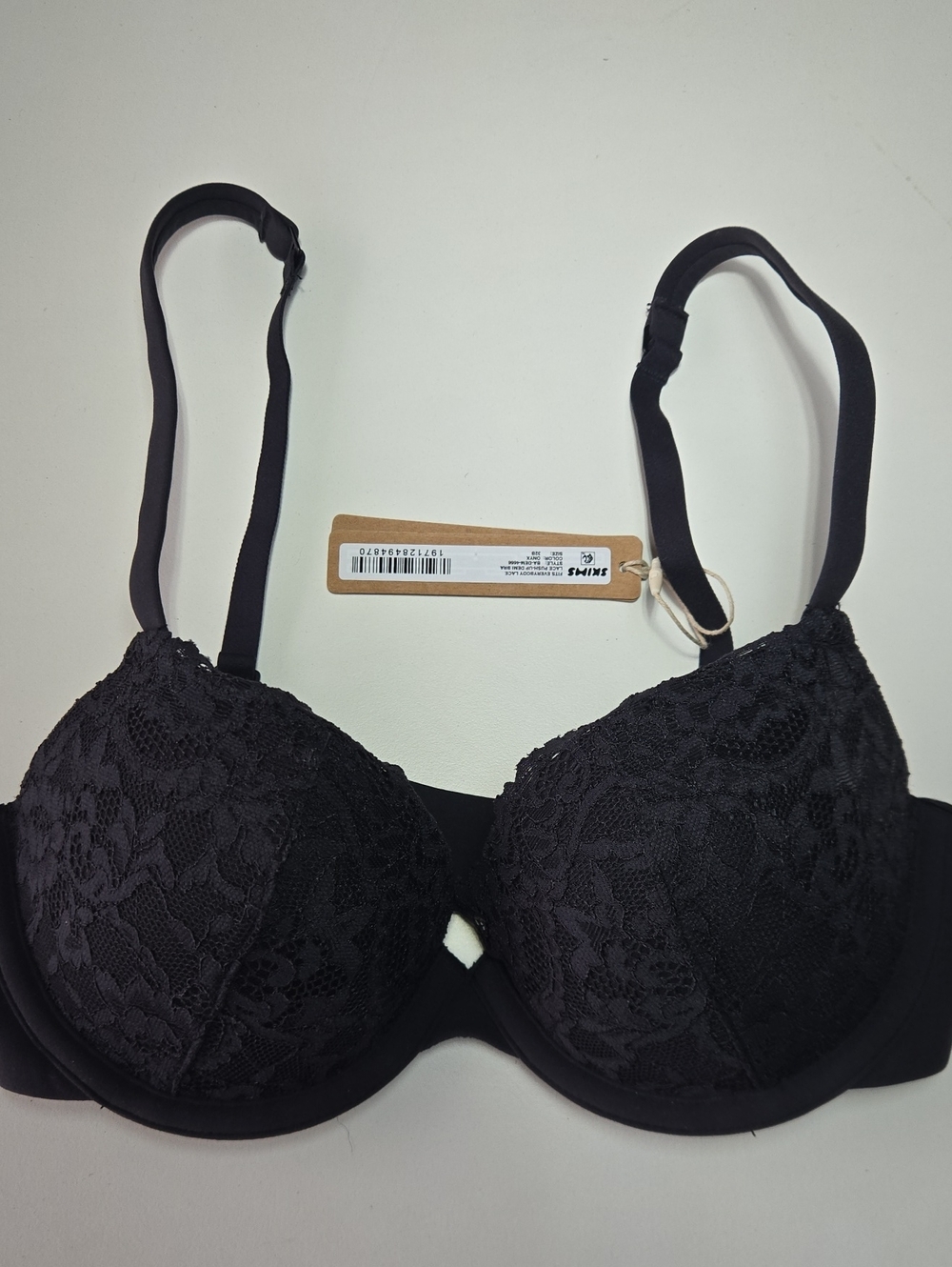NEW SKIMS Black Lace Push-Up Bra